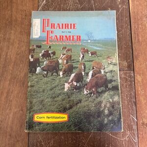 Prairie Farmer Magazine April 2 1966 Vintage Agriculture Farming Cattle‎